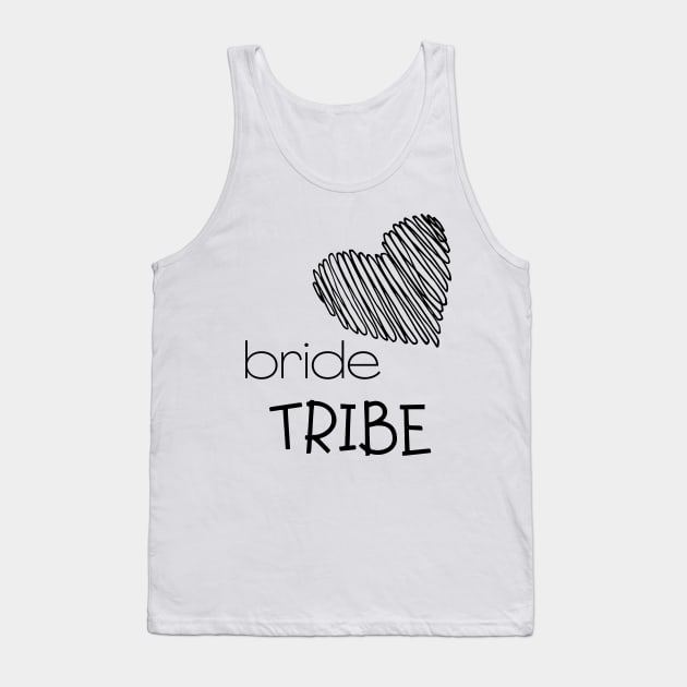 Bride Tribe Bride Bachelorette Party Shirts Bridal T-Shirt Wedding Tshirt Tank Top by RedThorThreads